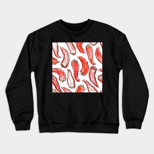 Hand drawn pattern with paprika Crewneck Sweatshirt